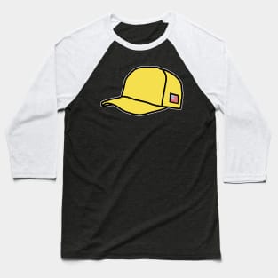 Trucker Hats Yellow Graphic Baseball T-Shirt